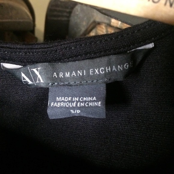 Armani Exchange black simple flow dress ta… - Picture 5 of 9